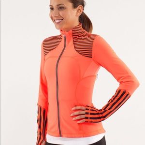 Lululemon Running Jacket: Forme Classic Stripe Light Flare Inkwell